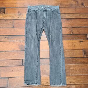 RVCA X Leo Romero Jeans Men's Size 33x31 Gray Straight Leg Skate Surf